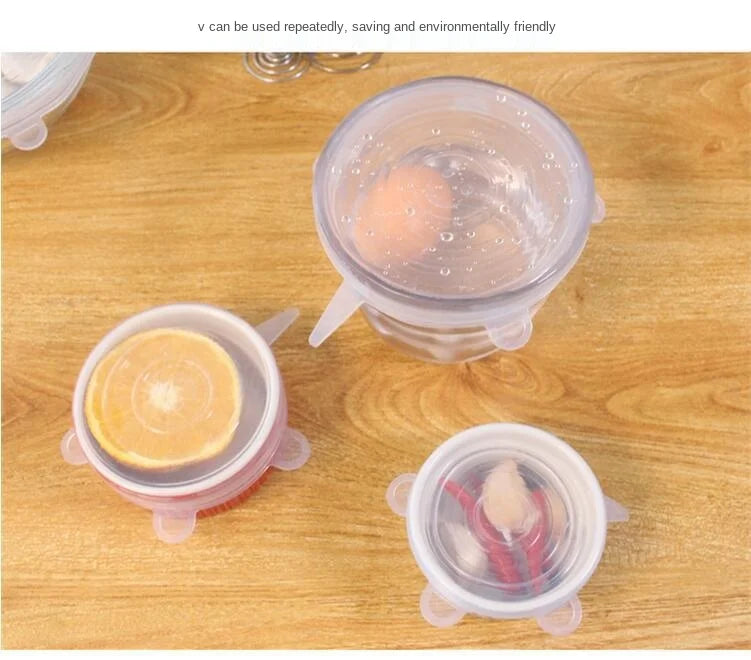 Silicone Stretch Lids – Reusable, Durable Food Covers for Freshness