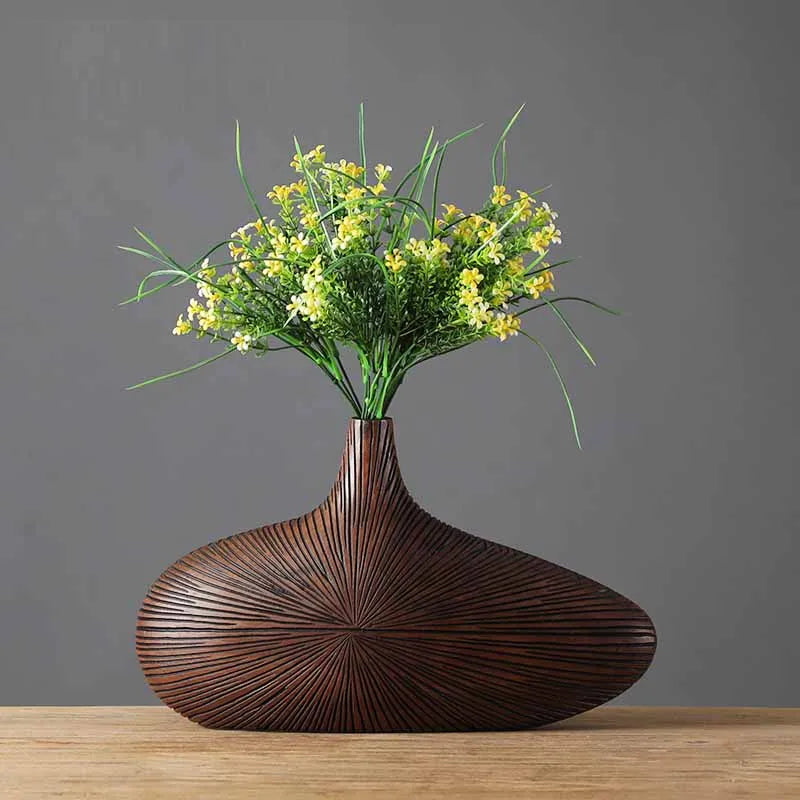 Modern Stripe Resin Vase