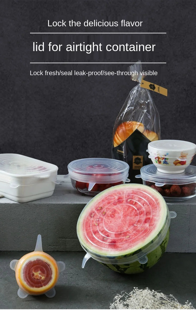 Silicone Stretch Lids – Reusable, Durable Food Covers for Freshness