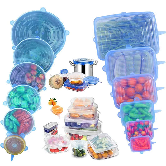 Silicone Stretch Lids – Reusable, Durable Food Covers for Freshness