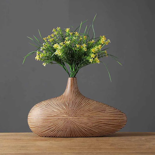 Modern Stripe Resin Vase