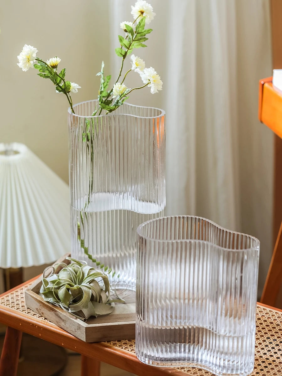 Light Luxury Transparent Glass Vase