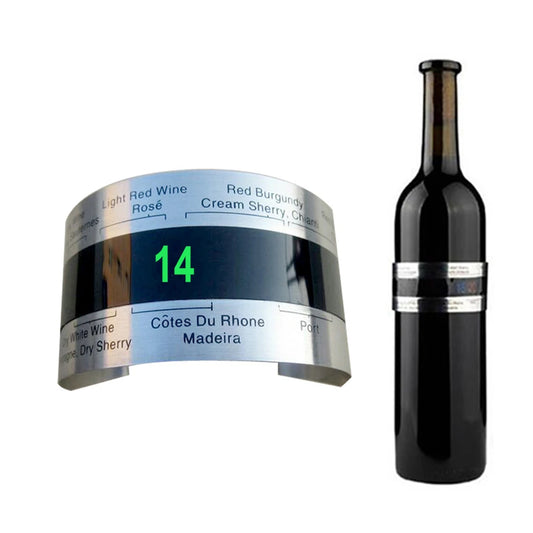 LCD Display Stainless Steel Bottle Wine Thermometer