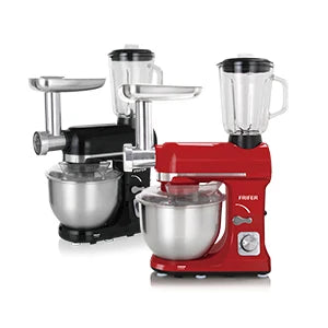 6 Speed 500W Tilt-Head Stand Mixer | 3-in-1 Stainless Steel Kitchen Cake Mixer