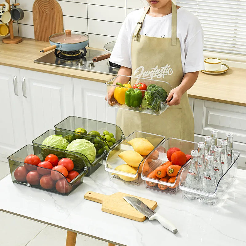 Clear Refrigerator Organizer Bin