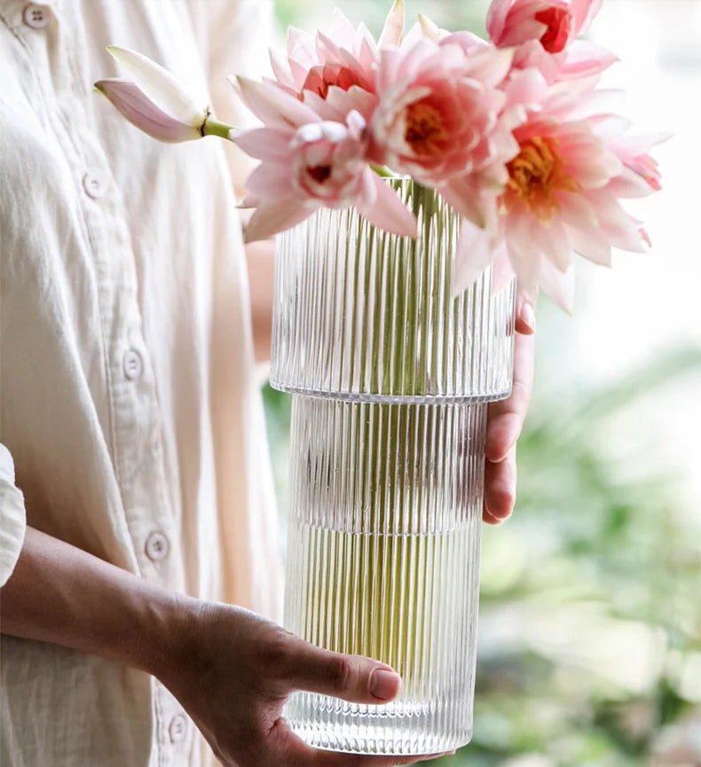 Light Luxury Transparent Glass Vase