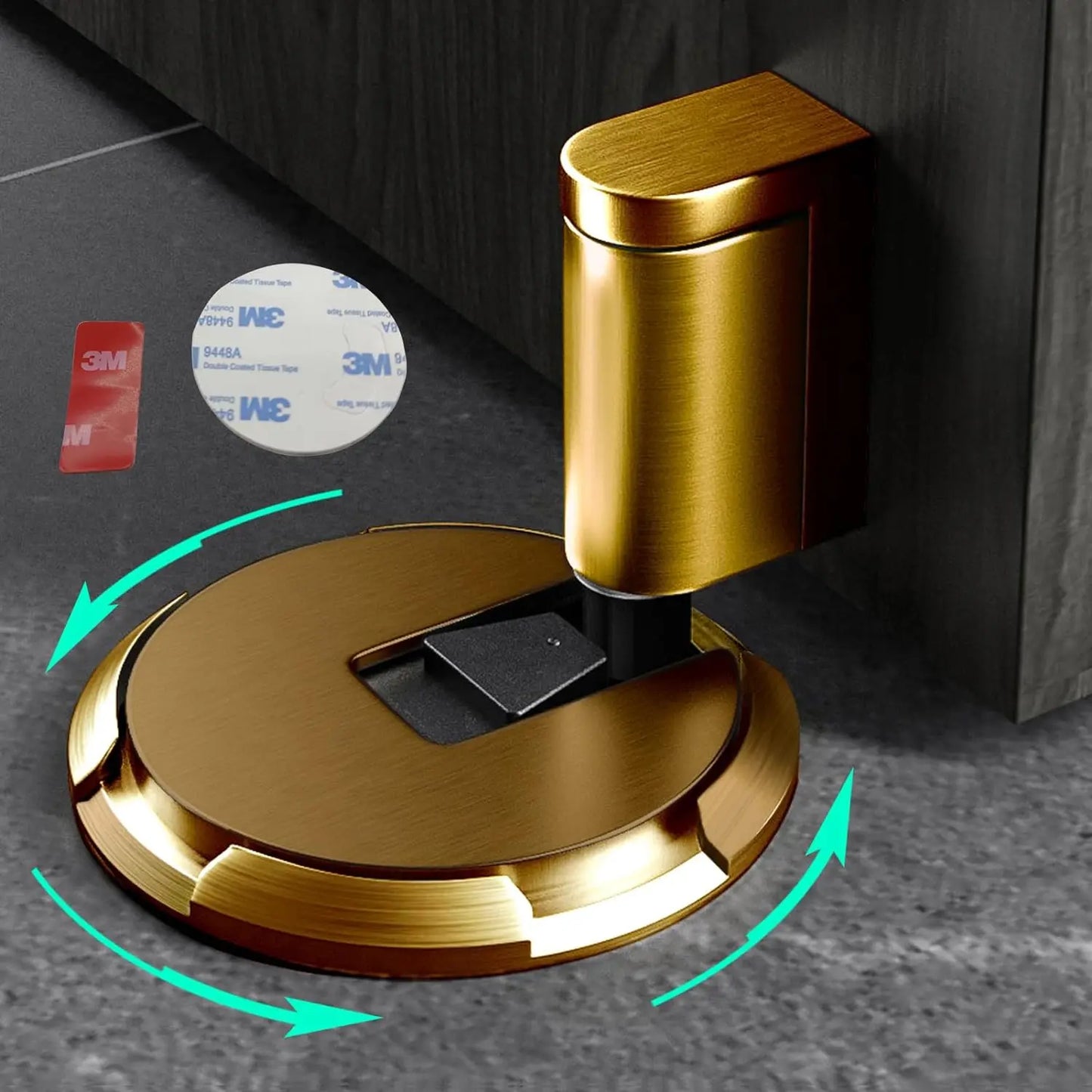 Heavy Duty Magnetic Door Stopper – Adjustable, Non-Punch Door Holder & Stop