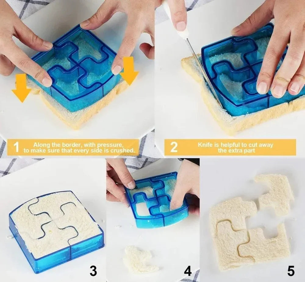 Kids Sandwich Cutter Bread Mold Set