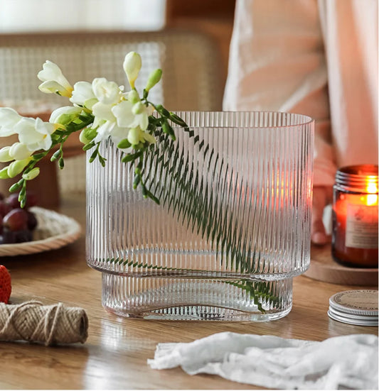 Light Luxury Transparent Glass Vase