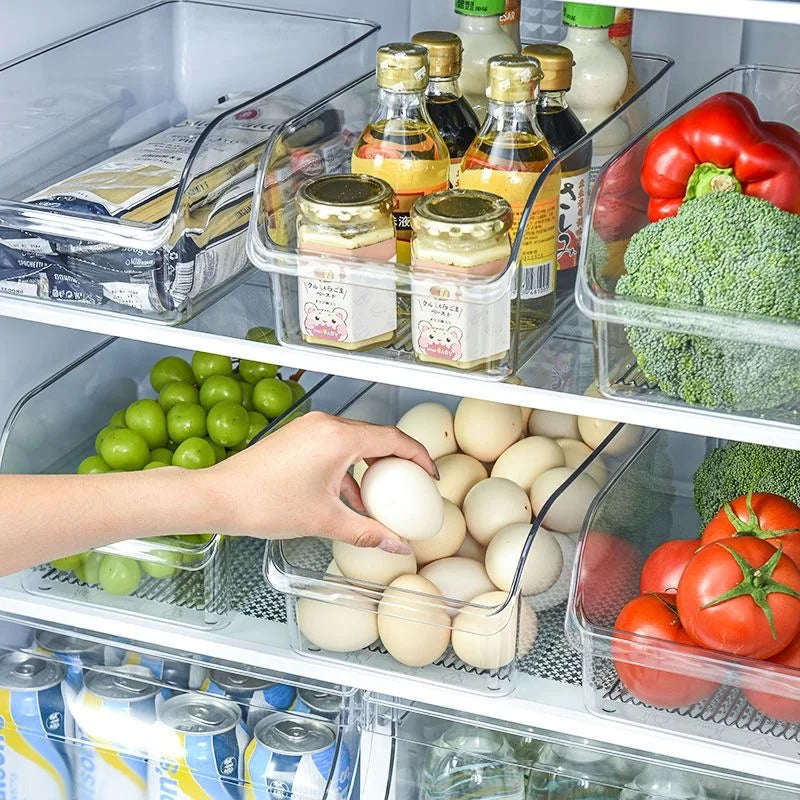 Clear Refrigerator Organizer Bin