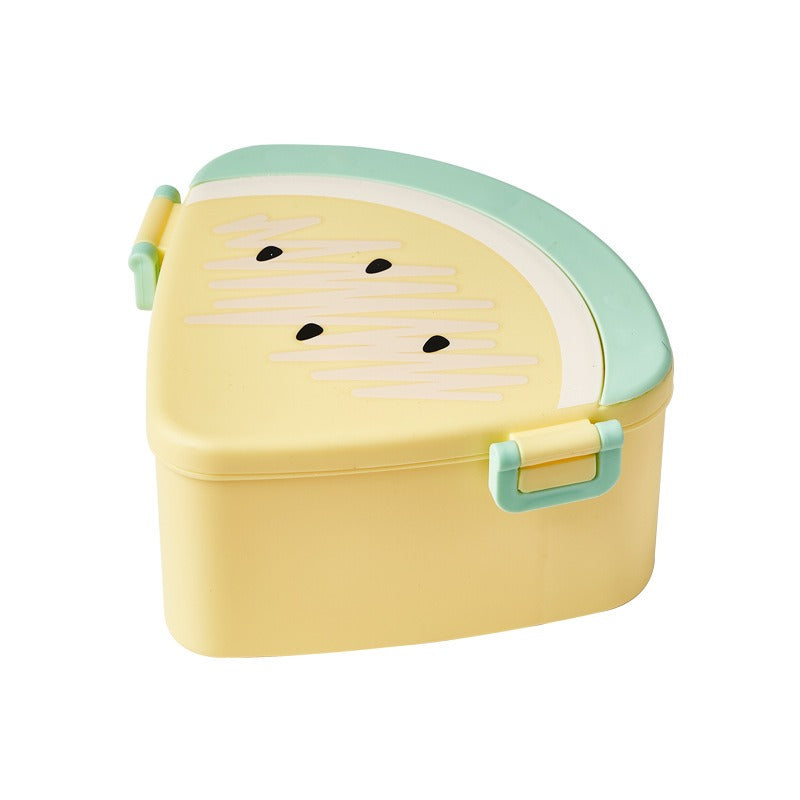 3-Compartment Microwavable Lunch Box with Spoon & Chopsticks