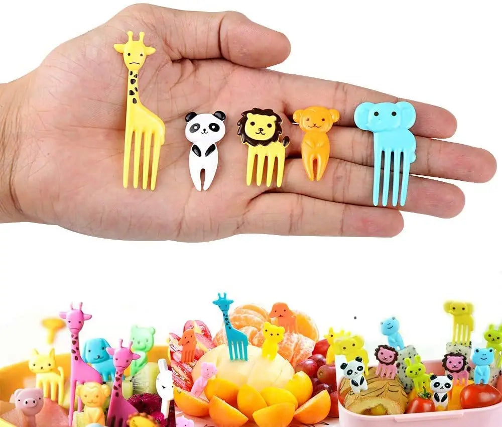 Cute Mini Animal Cartoon Food Picks