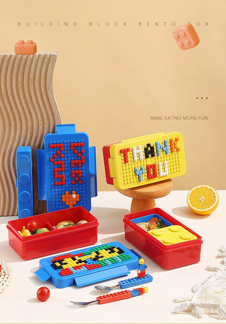 DIY Building Blocks Bento Box – Fun Lego-Inspired Lunch Box for Kids