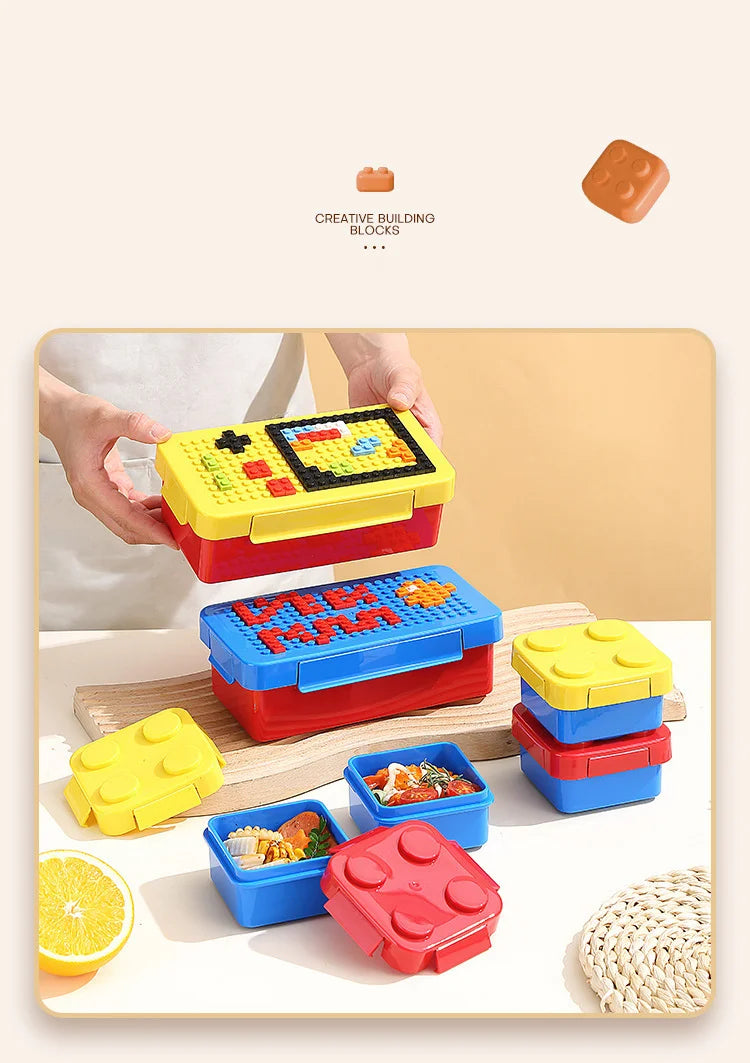 DIY Building Blocks Bento Box – Fun Lego-Inspired Lunch Box for Kids