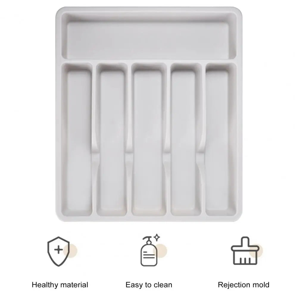 Cutlery Organizer Tray with 6 Compartments