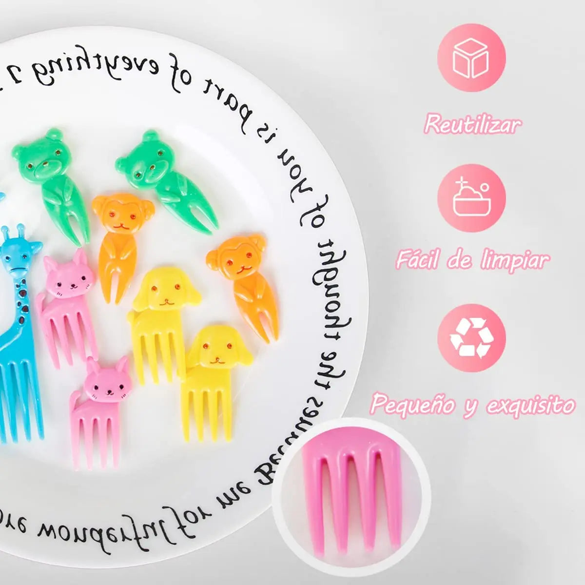 Cute Mini Animal Cartoon Food Picks