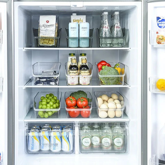 Clear Refrigerator Organizer Bin