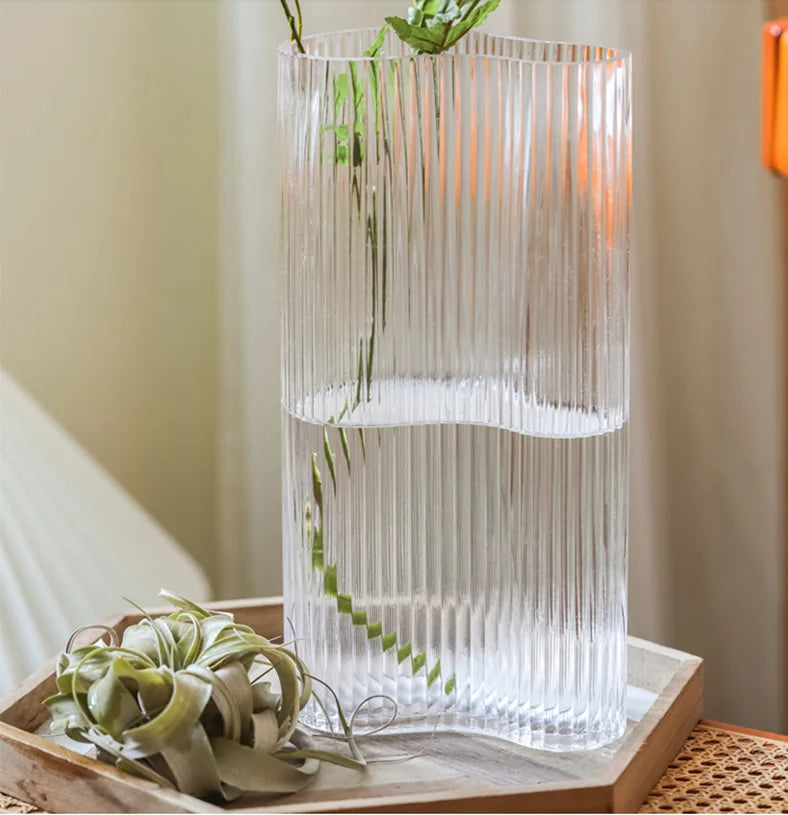 Light Luxury Transparent Glass Vase